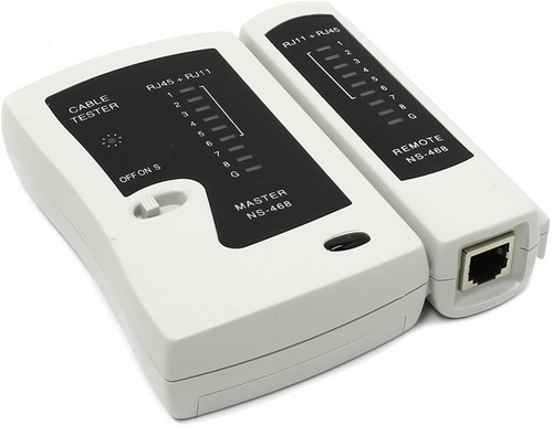 Imagen 5 de 5 de Tester Probador De Redes Para Cable Utp Rj45 Rj11 Red Lan Telefonia