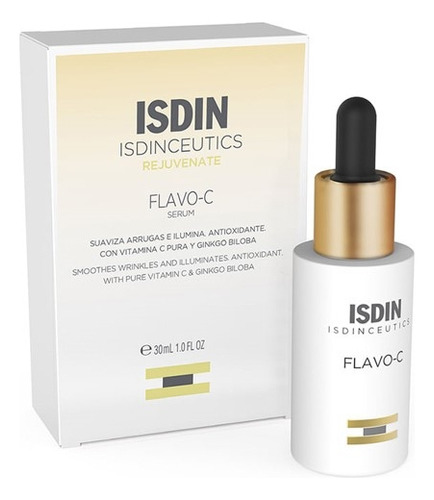 Sérum Facial Antiaging Flavo-C Isdin Isdinceutics día/noche para todo tipo de piel de 30mL/30g 30 años