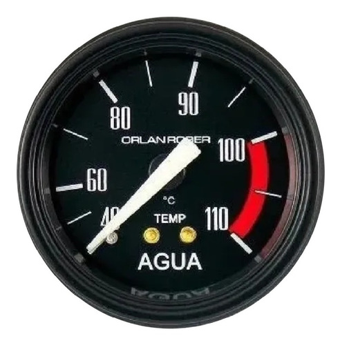 Reloj Temperatura Agua Orlan Rober Classic Negro 52mm