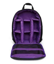 Comprar Mochila para fotografía, cámaras, lentes y accesorios, color morado
