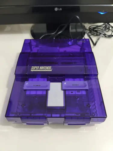 Console Super Nintendo Cor Roxo Com Everdrive | MercadoLivre
