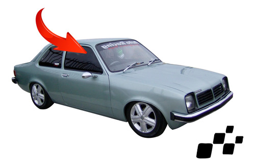 Vidro Porta Gm Chevette 1974 Até 1982 Lado Direito Incolor 