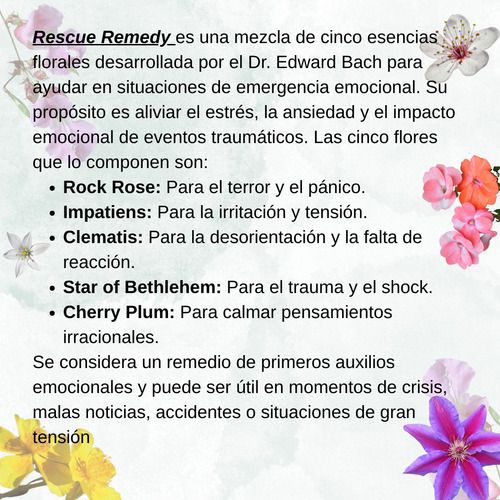 Flores De Bach, Rescate, Aura Verde - Terapia.