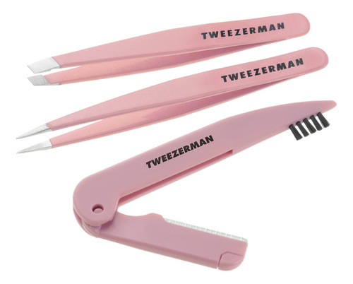 Tweezerman Conjunto Exclusivo de Escultura de Sobrancelhas de Chá Rosa