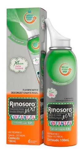 Spray Nasal Rinosoro Jet Xt Infantil 0,9% 100ml