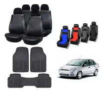 Comprar Fundas Cubre Asiento Cuerina Ford Fiesta + Alfombr 3p Pesada