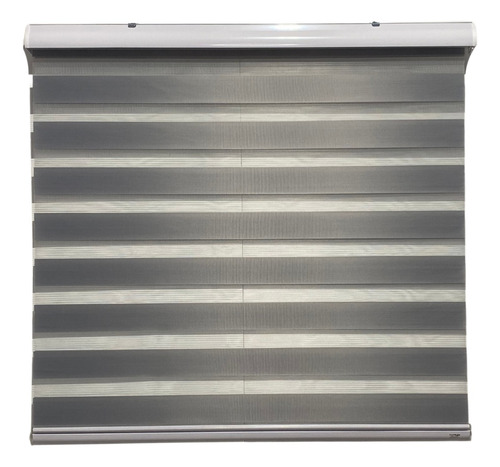Persiana Rolo Duplo Zebra Sunny Cinza 120 (l) X 160 (a) Cm