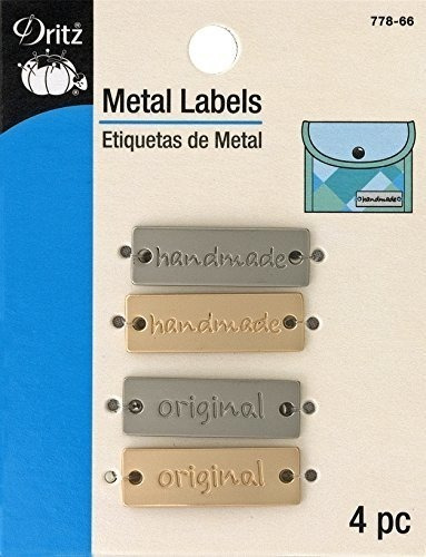 Etiquetas De Metal Dritz Hechas A Mano Y Original4 Ct Mate S