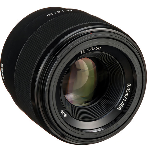 Lente Sony Alpha Fe 50mm F 1.8 E-mount Full Frame Sony E-mount Preto