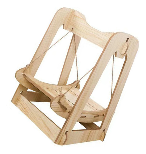 Hamaca De Madera Con Forma De Columpio Para Gatos, Estable,