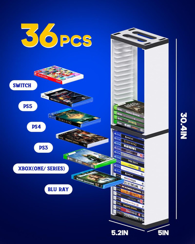 Soporte De Almacenamiento De Videojuegos Nargos Tower Para P