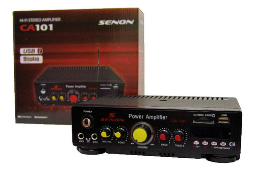 Mini Amplificador Usb/sd/mp3/fm/control Remoto Senon Ca101.