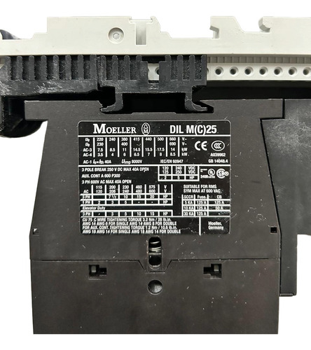Conjunto Partida Direta 20a25a-220v Msb-d-25 M25 Eaton