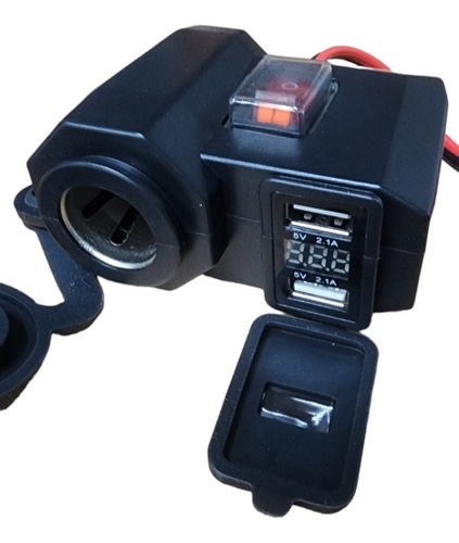 Toma Corriente 12volt+usb+voltaje C/corte Spektor Ch Nadal