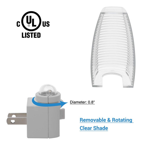 Interruptor De Luz Nocturna Led Enchufable Dewenwils, Enc...