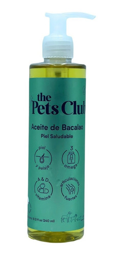 Aceite De Hígado De Bacalao 100% Natural -the Pet's Club