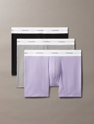 Bóxers Largos Brief Calvin Klein Hombre Multicolor Pack De 3