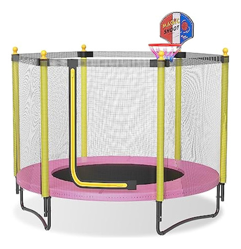 Trampolín Para Niños De 60 Pulgadas Con Red De