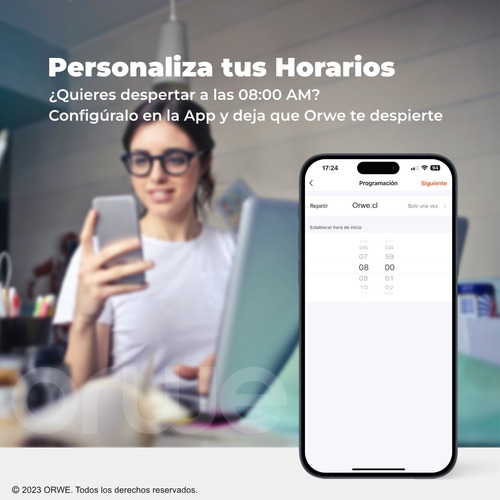 Orwe Ampolleta Inteligente Led H1 Wifi Homekit Alexa Google