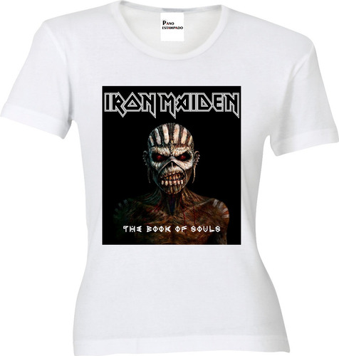 Imagem 4 de 8 de Camiseta, Baby Look, Regata Ou Almofada Iron Maiden
