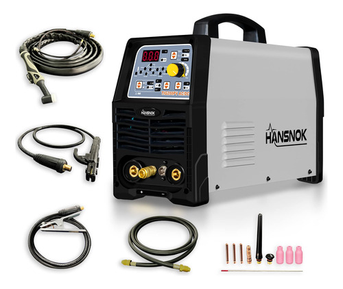 Hansnoktech Tig200pv Tig Soldador, Ac/dc 200amp Lcd Lcd Puls