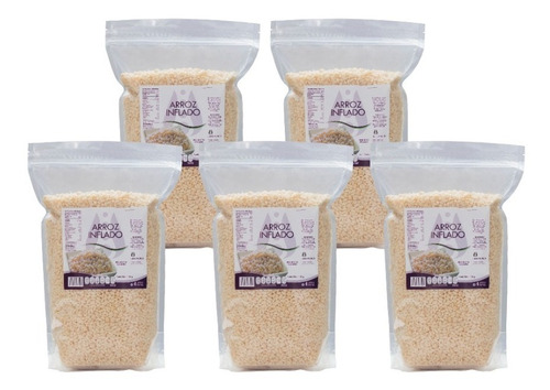 Imagen 1 de 1 de 3 Hojuela De Maíz 500gr Y 2 Piezas De Arroz Inflado 450gr