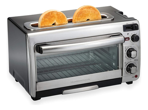 Horno De Encimera Hamilton Beach, 2 En 1, Acero Inoxidable
