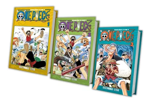 One Piece 3 em 1 Vol 5 Eiichiro Oda Editora Panini em Promoção na