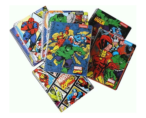 Cuaderno Universitario 100hj Marvel Comics Tapa Extra Dura