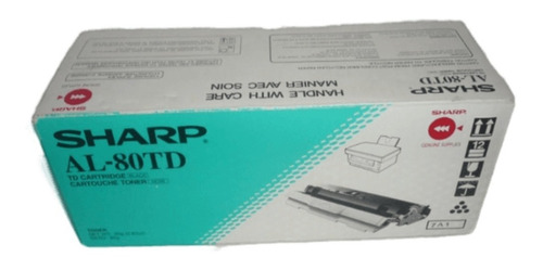 Toner Sharp Al-80td Cartucho Original Negro Black