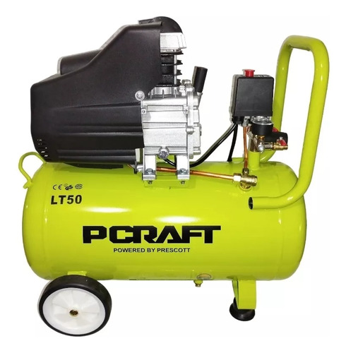 Compresor De Aire Prescott 50 Litros, 2.5hp, Dos Salida Aire