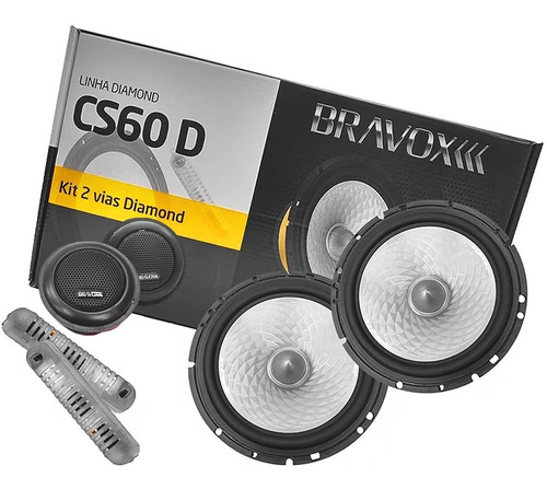 Juego De Componentes 6 PuLG Bravox Cs60 Diamond Line 140rms