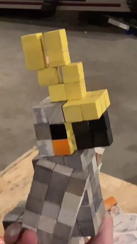 Loro De Minecraft De Madera - Pájaro Minecraft