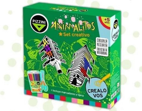 Set Creativo Animalitos Pizzini J3001 Para Colorear Cuotas