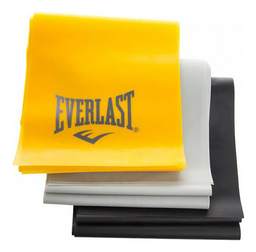 Bandas Elasticas Tiraband Everlast Latex Kit X3 Fit Pilates 
