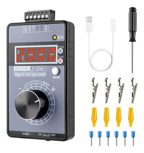 Generador De Señal 0/4-20ma 0-10v, Generador Analógico Con 4