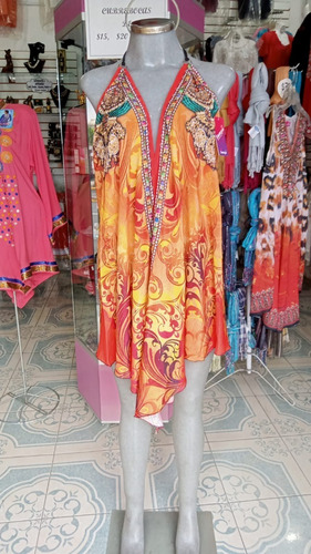 Salida De Playa Pareo Bluson Cover Up Mujer Beach Elegante 