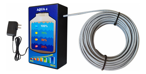 Medidor Con 20m D Cable Utp Normal Para Medir 4 Nvls De Agua