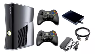 Xbox 360 Slim5.0 + Disco 500gb 200j +2 Controles +envio