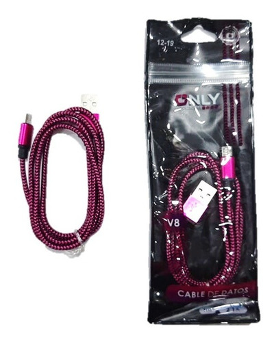 Cable Micro Usb Carga Y Datos 2.1a 1m Calidad Only V8 