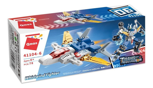 Bloques Para Armar Juguete Set Robot Transformers Policía Cantidad De Piezas 78