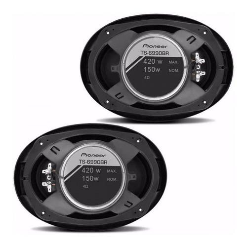 Imagem 2 de 4 de Alto Falante Pioneer 6x9 Pol 420w 69 Quadriaxial Ts-6990br