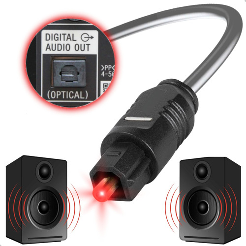 Cabo De Áudio Óptico Digital Toslink 10 Mts Spdif 5.1 Home