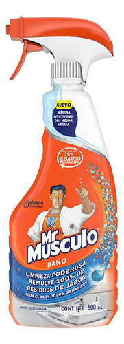 Limpiador de Baños Líquido Mr. Músculo Fresco 500ml