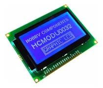 Comprar Display Gráfico 12864 128x64 Azul St7920 Para Arduino