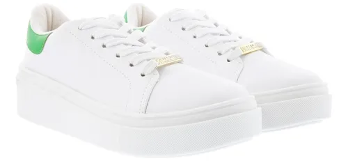Tênis flatform vizzano recortes cheap branco