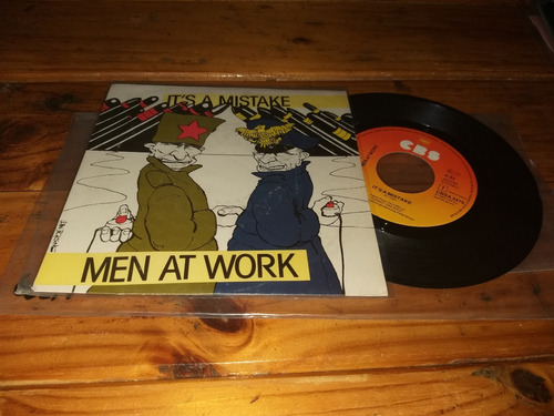 Men At Work It's A Mistake Eu Vinilo 7' Simple 1983 Pop Rock
