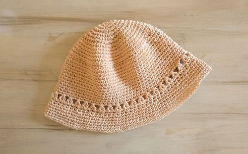Sombrero Capelina Yute Tejido Crochet