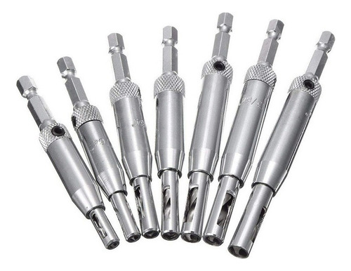 Conjunto De Broca De Auto-centralização 16pcs Com 1 Chave He