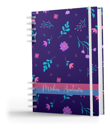 Caderno De Anotações -200 Pag- Coleção Floral - Garden